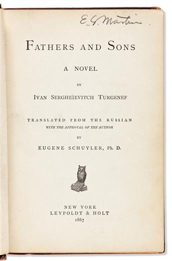 TURGENEF, IVAN SERGHEïEVITCH [TURGENEV, IVAN.] Fathers and Sons.